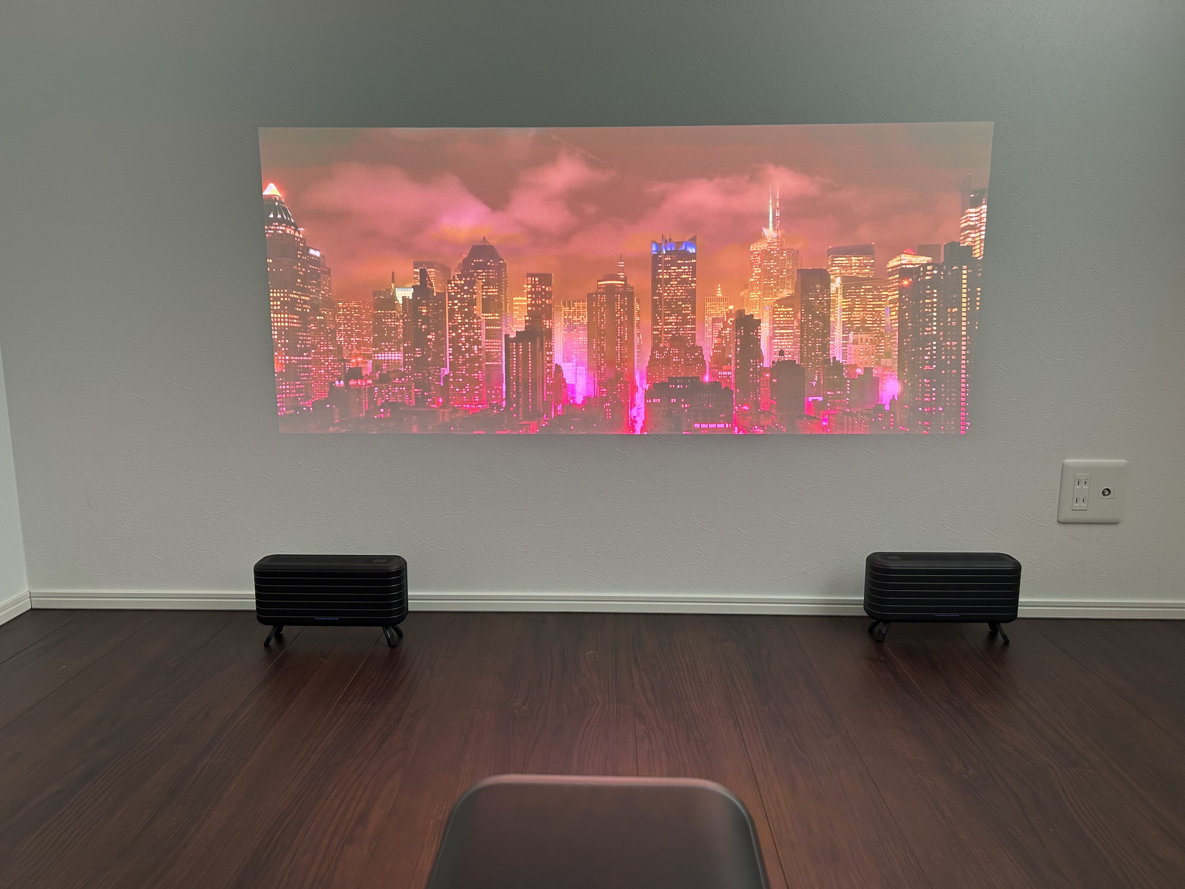 X1での投影時の様子