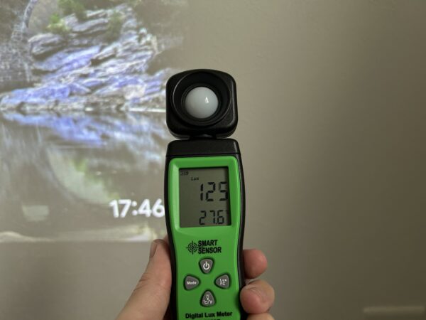 125ルクスの明るさ